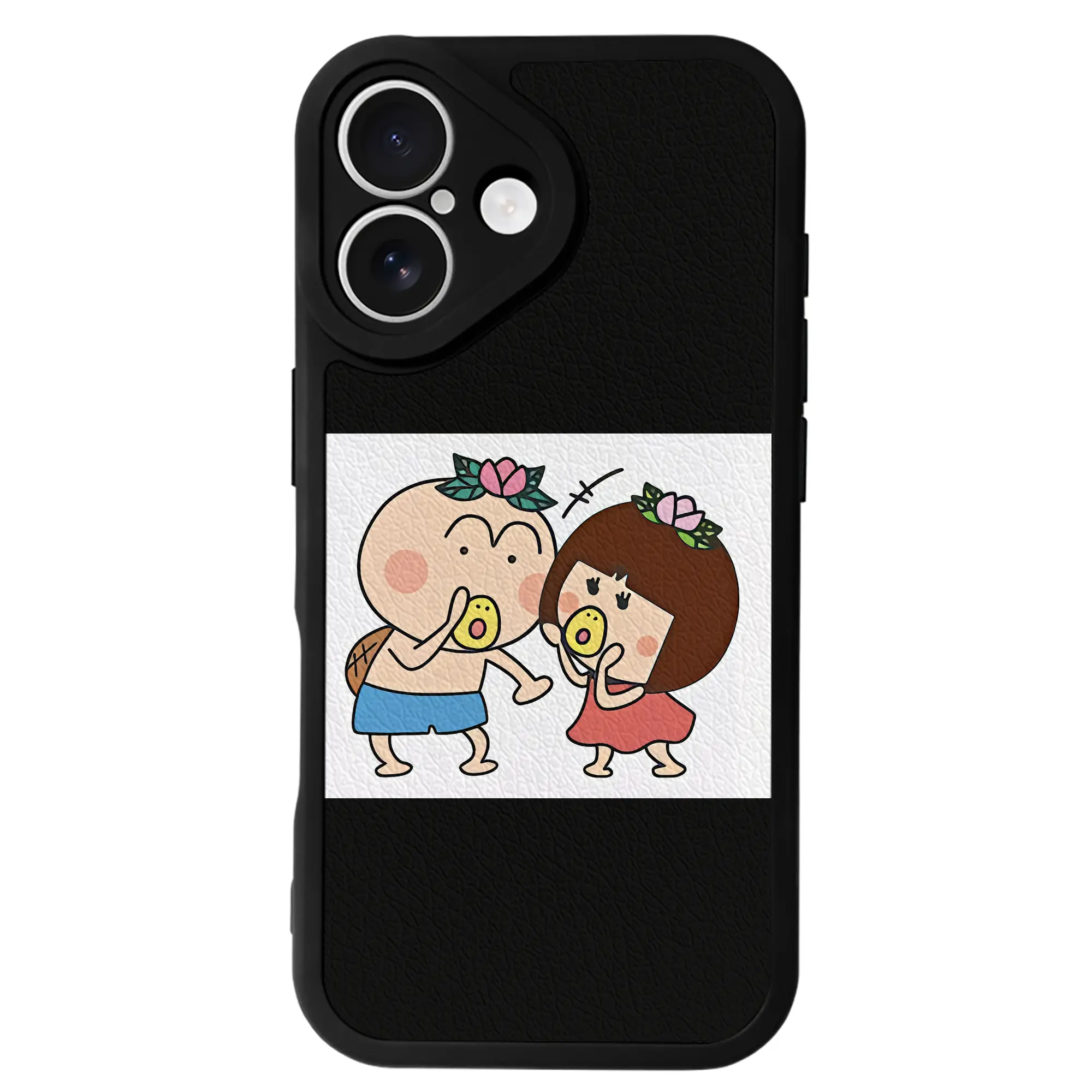 はなかっぱ グッズ,ももかっぱちゃん - IPhone 16シリーズ対応 ・ シリコンスマホケース ・ レザー調 ・ 高精度フィット ・ 耐衝撃 ・ ワイヤレス充電対応 ・ 精密カット